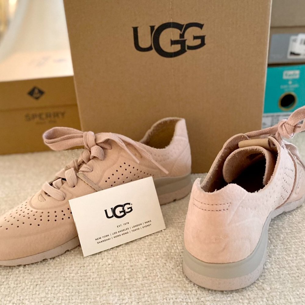 Womens Ugg Leather Sneakers